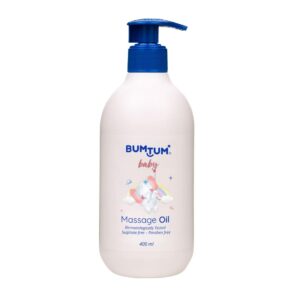 Bumtum Baby Massage Oil Natural For Babies/Child/Kids All Skin Type Nourishing, Sulphates & Parabens Free (Floral Fragrance, 400 ML, 0-5 Year)