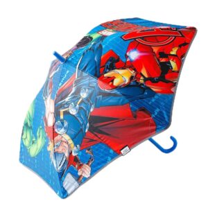 Kuber Industries Pack of 1 | Marvel Avangers Print Umbrella For Kids|Automatic Umbrella For Rain (Multi)