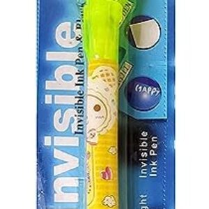 MAPPERZ Invisible Magic Pen With Uv-Light Birthday Return Gift Pen For Kids (Pack Of 1), Multi-coloured