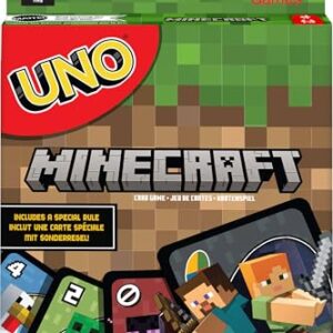Mattel Games Uno Minecraft Card Game (84 Months To 132 Months) For Adult, Multi color