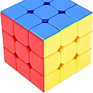Storio Cubes 3X3 High Speed Sticker Less Magic Puzzle Cube Game Toy Pack of 1,Multicolor,for Kid