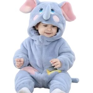 Swissberry Kids romper jumpsuit panda style onesie diaper changing technique for baby boys and baby girls (Grey, 0-6 Months)