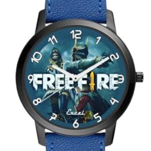 synthetic Freefire Blue Analog Watch For Boys & Girls