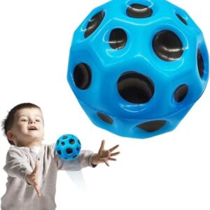 Toyshine Moon Space Ball, High Bounce for Kids and Adults, Party Favor Gift Bouncing Balls, Sport Training Ball for Indoor Outdoor Play, Sensory Balls for Toddlers Boys Girls