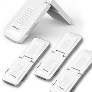 KidDough Baby Proofing Premium Child Safety Lock | for Refrigerator, Cabinets, Drawers, Fridge, Cupboard, Wardrobe, Door | Baby Safety (Pack of 4,White)