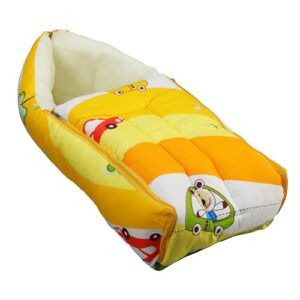 LuvLap 3 in 1 Baby Bed,Sleeping Bag&Carry Nest,Cotton Baby Bedding for New Born&Infant,Portable Bassinet,Unisex Baby Sleeping Bed,0M+ (Cars Print,Multicolour)