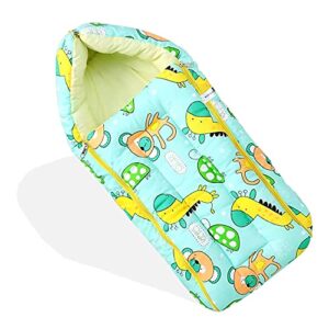 MOM & SON 2 in 1 Baby's Cotton Sleeping and Carry Bag (0-3 Months)