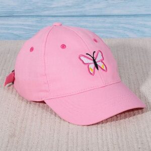 DukieKooky Butterfly Embroidered Baseball Cap - Pink Online in India, Buy at Best Price from FirstCry.com - 20418801