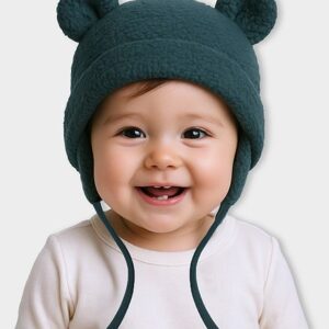 Mi Arcus Ears Applique & Fur Detailed Cap - Green Online in India, Buy at Best Price from FirstCry.com - 20866826