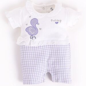 Buy BABY GO Cotton Half Sleeves Duck Detailed Romper - Purple for Girls (0-3 Months) Online in India, Shop at FirstCry.com - 18395407