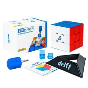 Cubelelo Drift 3M Plus v2 3x3 (MagLev) Speedcube (New Upgraded Version) | Ultra-Smooth Magnetic Leviation for Fast Solves | Perfect Brain-Teasing Puzzle for Kids & Adults Online India, Buy Puzzle Games & Toys for (3-15 Years) at FirstCry.com - 20998345