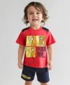 Buy Babyhug Marvel Single Jersey Knit Half Sleeves T-Shirt & Shorts Set with Spider Man Graphics & Foil Detailing - Red & Black for Boys (9-12 Months) Online in India, Shop at FirstCry.com - 19812247
