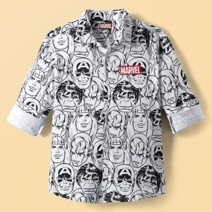 Buy HoneyHap Disney Single Jersey Knit Full Sleeves Shirt with Avengers Print - White for Boys (8-9 Years) Online in India, Shop at FirstCry.com - 20361063