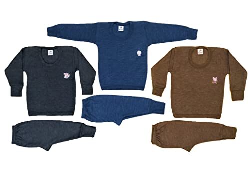 AADI ZINESVAR Kids Unisex Baby Boys & Girls Winter Wear Thermal Set