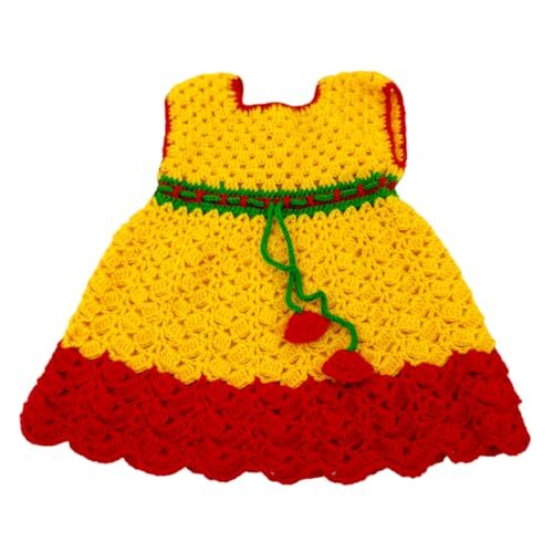 Adwait Knitted Woolen Frock for Baby Girls Dress