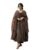 ASSUME FAB Women Viscose Rayon Anarkali Maternity and Nursing Kurta Set with Dupatta – Brown Floral and Geometric Pattern