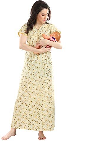 AV2 Women’s Cotton Floral Maxi Nighty