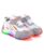 BERSACHE Colour Blocked & Mesh Detailed Velcro Closure LED Shoes – Grey