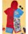 Pantaloons Junior Marvel Comics Featuring Cotton Half Sleeves Spider Man Printed Coordinating Hooded Tee & Shorts Set – Fiery Red