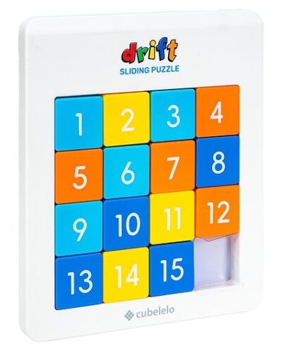 Cubelelo Drift Number Sliding Magnetic Puzzle (4×4) 15-Blocks Brain Teaser Puzzle Game for Kids