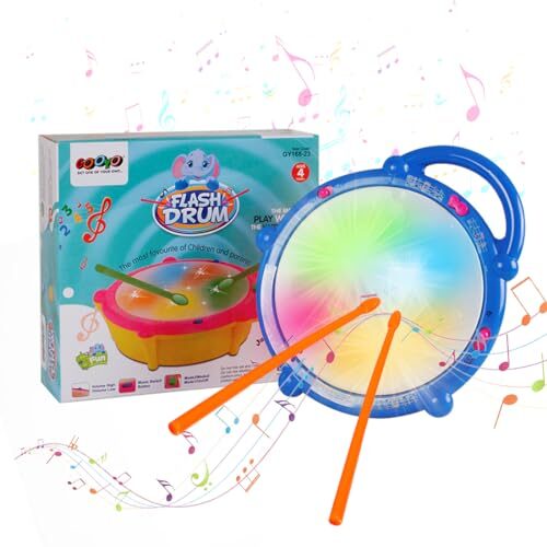 Battery Operated 3D Flash Drum Toy