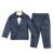 HIKUJ 3 Piece Polycotton Baby Boys Suit Set | Set of Shirt, Pants, Coat, and Bow for Kids