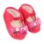 Hopscotch Baby Girls Cotton Preety Booties in Pink Color