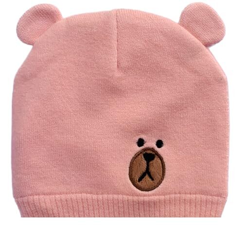 Hozzbun® Baby Woolen Winter Caps Set for Kids, CapsWarmer, Skull Caps Winter Protection, for Age 6 Months to 2 Years (Multi-Color) (Color Can Be Change As pe Availability)