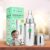 Kidbea Stainless Steel Infant Baby Feeding Bottle, BPA Free, Anti-Colic, Plastic-Free, Medium-Flow X 1 Nipple (250 ML) (Argyle)