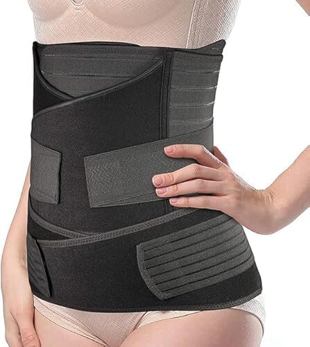kossto Neoprene 3 In 1 Postpartum Belly Band Post Pregnancy Abdominal Belt For Women