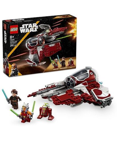 LEGO Star Wars Ahsokas Jedi Interceptor Starfighter Building Toy 290 Pieces – 75401