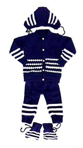 little PANDA Baby Boys & Baby Girls Woollen Round Neck Sweater