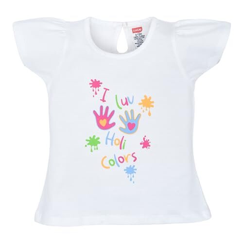LuvLap Baby Half Sleeve Girls Top-Holi