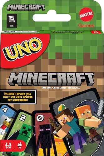 Mattel Games Uno Minecraft Card Game