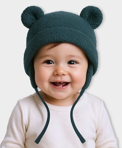 Mi Arcus Ears Applique & Fur Detailed Cap – Green