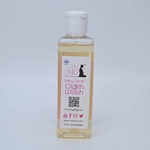 My DVIJA – Baby Cloth Wash, Plant Based, Effective & Gentle Cleaning, 200 ml