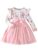 Niren Enterprise Girls Modal and net Fabric Full Sleeve Knee Length Frock