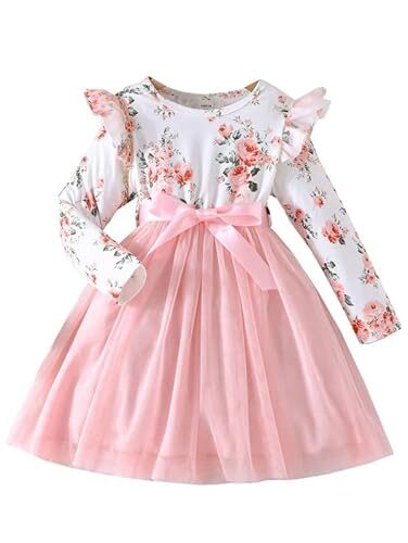 Niren Enterprise Girls Modal and net Fabric Full Sleeve Knee Length Frock