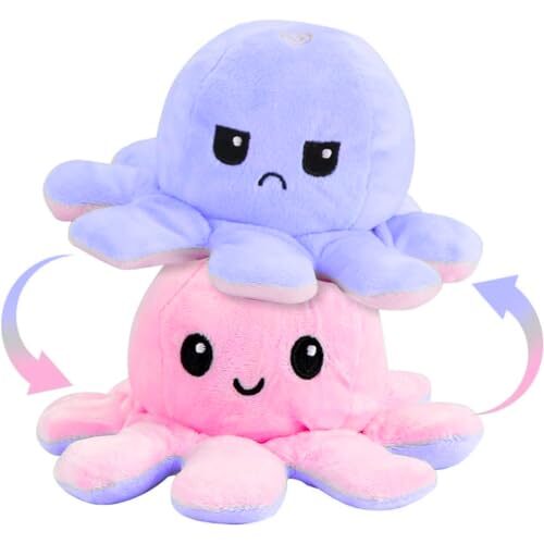 Octopus Plushie Reversible Soft Toys for Kids