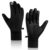 Venzina Faux Leather Winter Gloves For Men Women Outdoor Riding Winter Warm Gloves Splashproof Windproof Non-Slip Grip Lightweight Touchscreen Gloves For Driving Walking Running Skiing