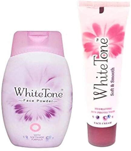 White Tone Face Powder And Face Cream Combo (70G+50G)